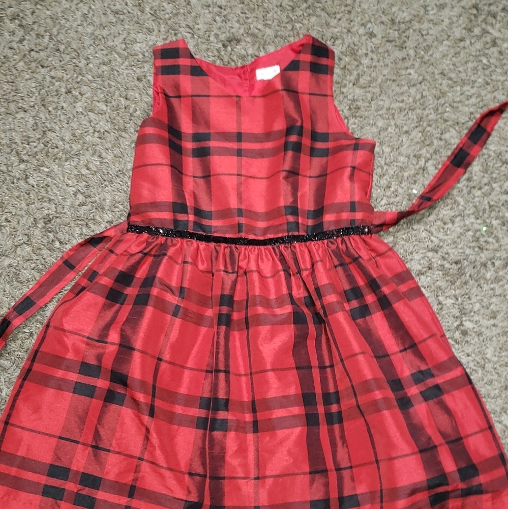 Holiday red  Buffalo plaid Dress